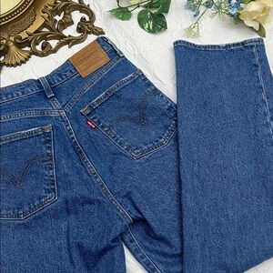 Levi Rib Cage Straight Ankle Jeans